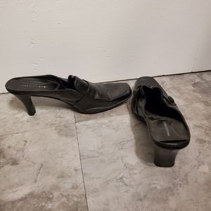 1" Heeled Clog Slip on Heels